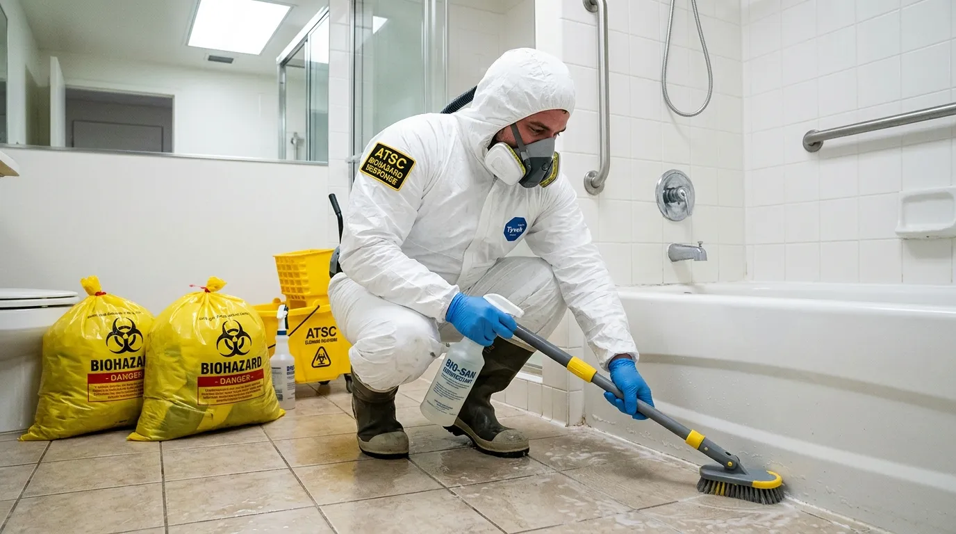 Decontamination equipment deployed for Blood Cleanup in Columbia Heights